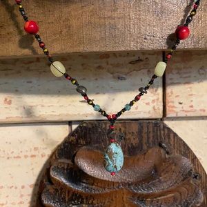 Handmade necklace Jade and turquoise